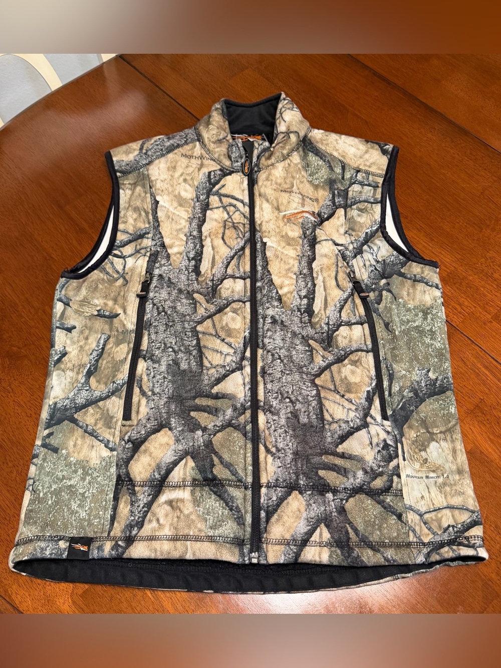Sitka Fleece/Sherpa Vest Mens Medium Camo Mothwing Hunting Mountain Mimicry 1.0
